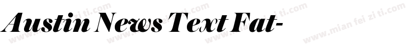 Austin News Text Fat字体转换